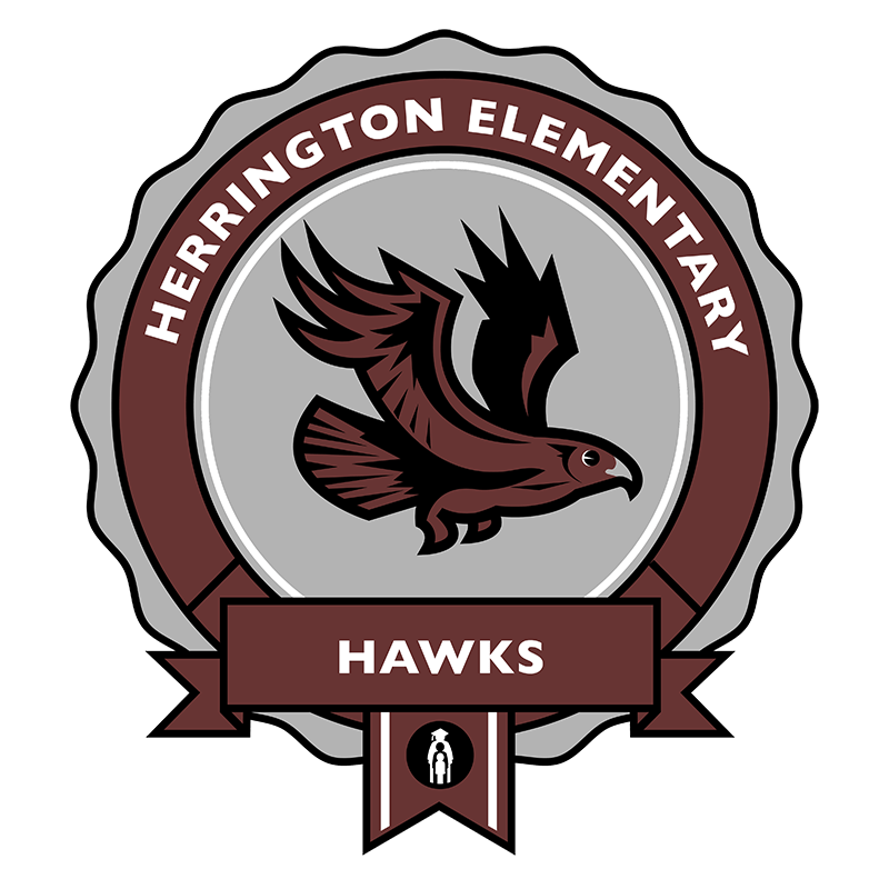 Herrington Elementary Logo - the Hawks
