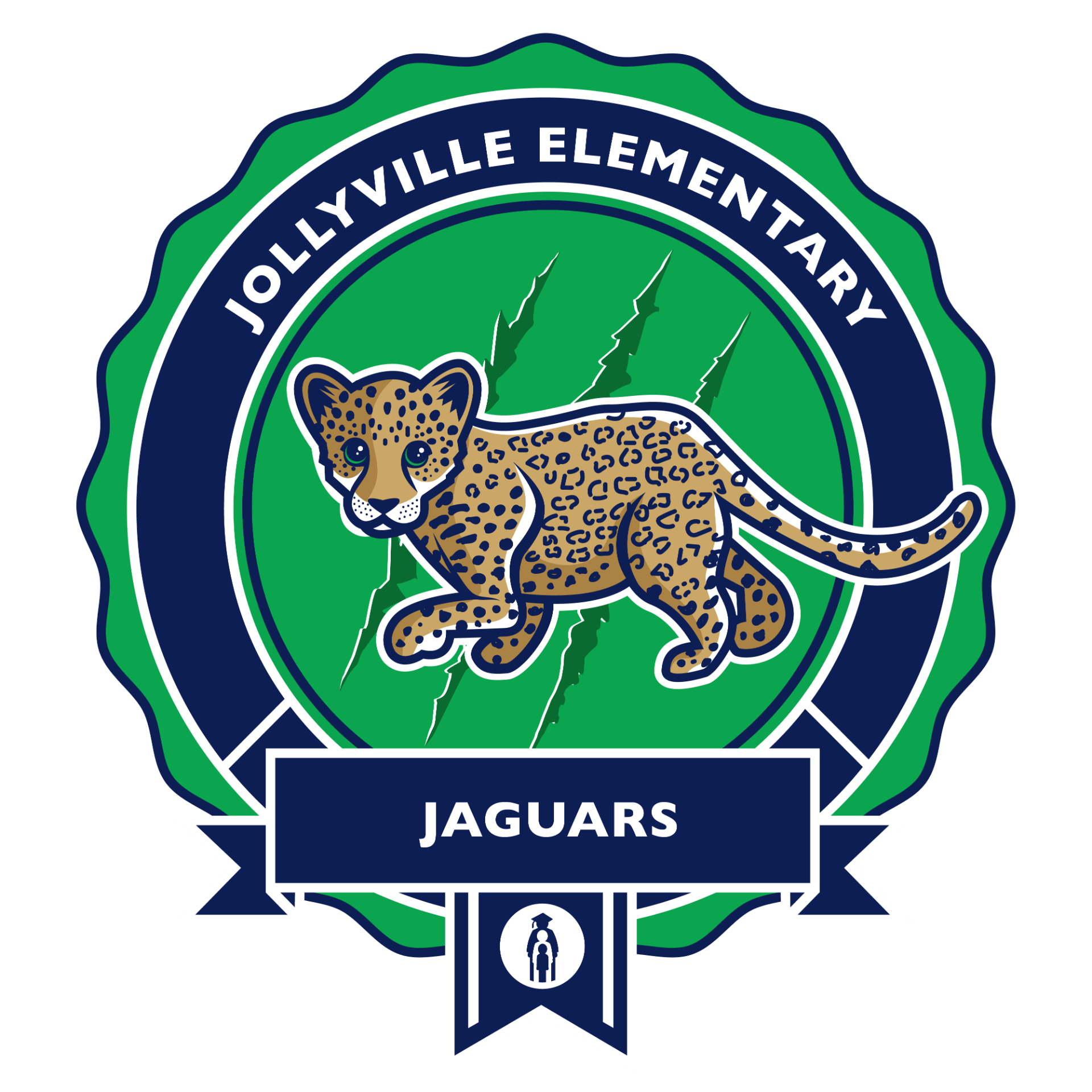 Jollyville Elementary School Logo - the Jaguars