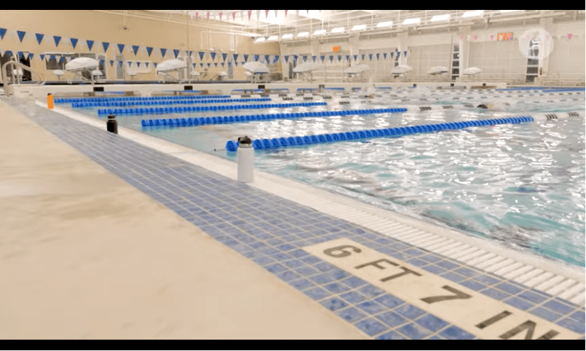 Aquatics center pool